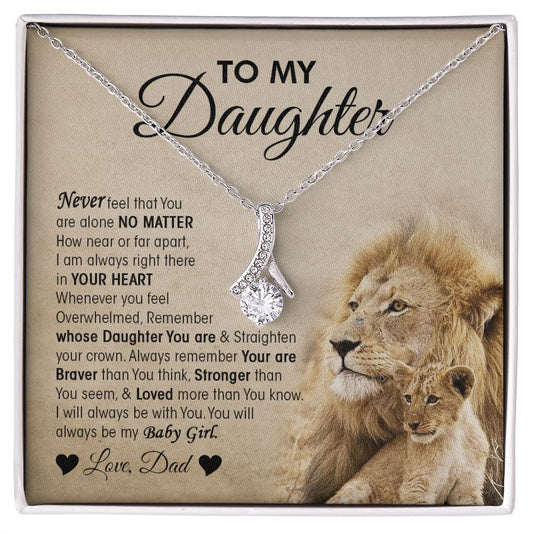 My Daughter| You Are Braver - Alluring Beauty Necklace