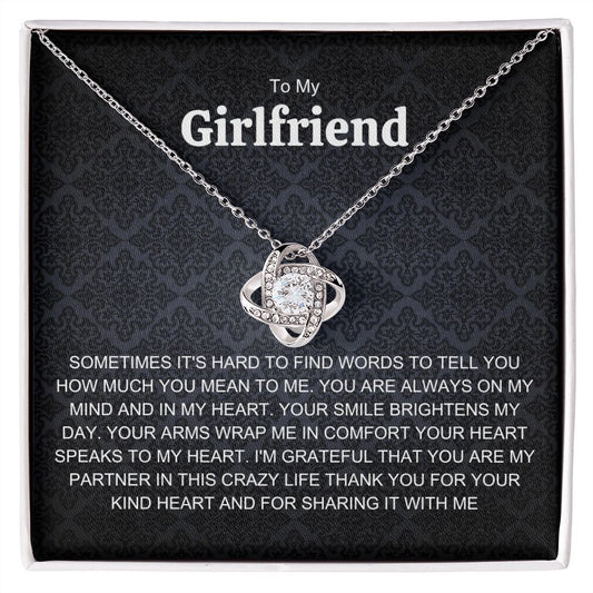 My Girlfriend | Your Smile - Love Knot Necklace