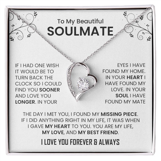 My Beautiful Soulmate| My Missing Piece - Forever Love Necklace